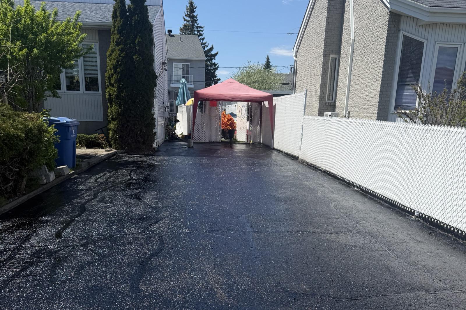 Colmatage de fissures et scellant — protection complète — Après